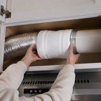 PVC Duct Exhaust Backdraft Damper for Kitchen Range Hoods and Public Flues