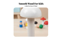 12 Pieces Color Sorting Toadstool Toy Educational Wooden Toadstool Toy Set