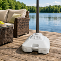 Beach Parasol Sun Umbrella UV Protection 2.1m Silver Coating Sea Outdoor