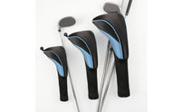 3 Pieces Long-Lasting Golf Club Head Covers Breathable Golf Headcovers with Knit Shaft Thick Wood Headcovers Lightweight for Golfers