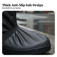 Waterproof Shoe Cover Wear-Resistant Non-Slip Biking Shoe Cover Thickened Material Oxford Cloth Boot Protector for Cyclists, Outdoor, Hiking, Camping