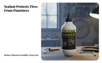 Portable Tire Seal and Lever Kit Easy to Use Cycle Tube Seal Kit Long-Lasting Puncture Fixing Set Wide Application for Mountain Bikers, Bike Commuters, Motorcyclists, Emergency Situations, On the Road, Trail Riding, Outdoor
