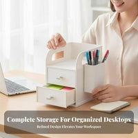 Space Saving Multi-Compartment Desk organizer adaptable Storage Multi-Compartment Supply organizer Large Capacity Desktop Organizer Tidy Workspace for Students, Professionals, Workstation, Study Room