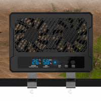 Reptile Enclosure Cooler with Monitor Digital Ventilator Compact for Vivarium