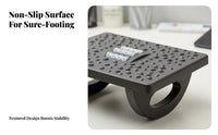Adjustable Angled Footrest Non-Slip Foot Stool Massaging Surface for Gaming