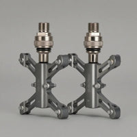 Aluminum Alloy Quick-Release Pedals Sealed Bearings Flat Platform Pedals CNC-Machined Quick-Release Pedal Cutout Slots