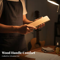 Professional Grade Fret Leveling File Wooden Handle Fretboard Sanding Block Improves Playability for Musicians, Workshop, Music Studio, Home