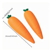 Leafy Top Carrot Squishy Pretend Kitchen Play Carrot Squeeze Toy Elastic Stress-Relief Toy Soft