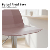 Nordic Design Adjustable rotating Stool with Backrest Modern Minimalist Bar Chair Integrated Footrest Seating Furniture for Homeowners, Business Owners, Adults, Reception Area, Restaurant, Kitchen, Dining Room