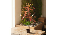 Artificial Potted Plant Tall Fake Plant with Pot Low-Maintenance Artificial Tree for Entryway, Office, Lobby