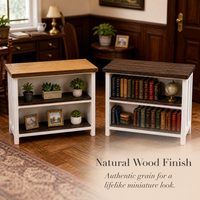 1:12 Dollhouse Miniature Double-Layer Shelf Desk Furniture Model for Living Room Scene