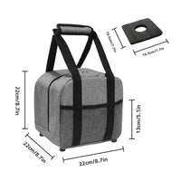 Bowling Sphere Bag with Foam Insert Secure Bowling Bag with Shoulder Strap Compact for Bowlers, League Night