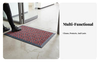 Anti-Slip Textured Safety Flooring Waterproof Interlocking Brush Tile Mat Dirt Scraping Floor Covering Commercial Grade for Business Owners, Homeowners, Property Managers, Outdoor Entrance, Entryway, High-Traffic Areas, Storefront
