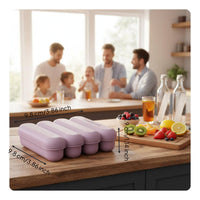 Easy Release Silicone Ice Stick Tray Food-Grade Narrow Ice Tray for Water Bottles Phthalate-Free-Phthalate-Free-Safe Ice Push out Creator Mold Flexible Material for Enthusiasts, Athletes, Parties, Gym