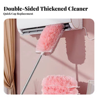5 Pieces Extendable Duster Pole Electrostatic Adsorption for Blinds, Car Owners