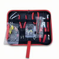 11 Pieces Metric Automotive Tool Kit with Zippered Case Tough Car Repair Tool Set with Storage Case Non-Slip Corrosion-Resistant for Mechanics