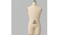 Linen-Like Tabletop Dress Form Split-Leg Female Dress Form Mannequin Size Markings Draping Mannequin Wooden Base for Fashion Designers, Dressmakers, Tailors, Design Workshop, Sewing Studio