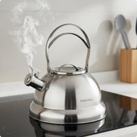 Stovetop Whistling Kettle Compatible with Induction Kitchenware Rust Resistant