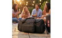 Speaker Case with Shoulder Strap Padded Speaker Carrying Bag with Shoulder Strap Portable Zippered for Gigs, Outdoor Gatherings