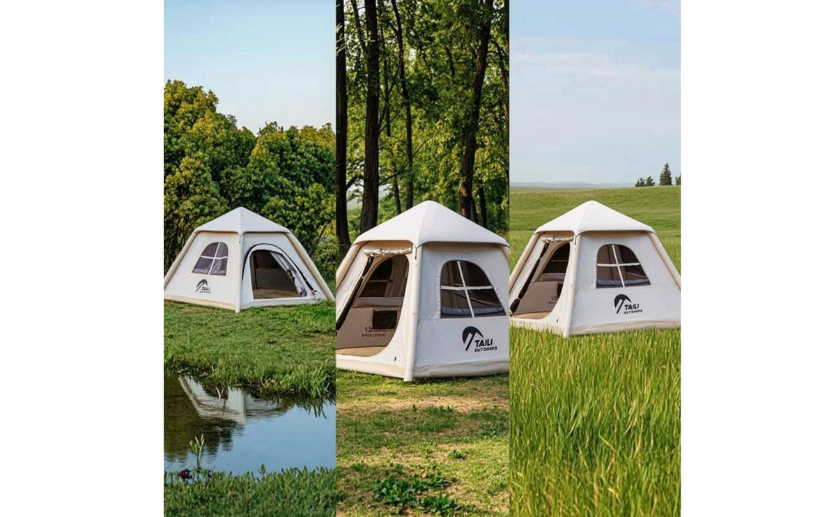 Easy-Setup Inflatable Tent Portable Dome Tent Ventilated Spacious for Backyard