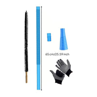 Dryer Vent Cleaner Kit Flexible Dryer Duct Brush Set Removable Adapter Home Cleaning for Laundry Room