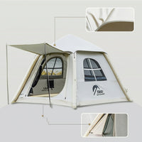 Automatic Inflation Inflatable Camping Tent Portable Air Tent with Storage Bag Quick Setup Waterproof for Campers, Families, Outdoor