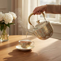 Stovetop Tea Kettle Decorative Kettle with Strainer Ergonomic Teapot with Infuser for Kitchen