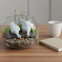 Drinking Waterfowl Figurine Realistic Design Resin Waterfowl Sculpture Pond Decoration Weather-Resistant Garden Decoration