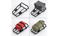 Motorcycle Rear Luggage Rack Matte Black Motorcycle Rear Rack Rust Resistant for Commuters