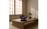 Abstract Rock Statue Contemplative-Style Rock Sculpture Tabletop Stone Ornament for Interior Designers, Art Collectors, Tea Room
