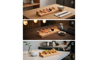 Sushi Taco Holder Compact Wooden Sushi Holder Elegant Stable for Home Chefs, Dinner Parties, Restaurants