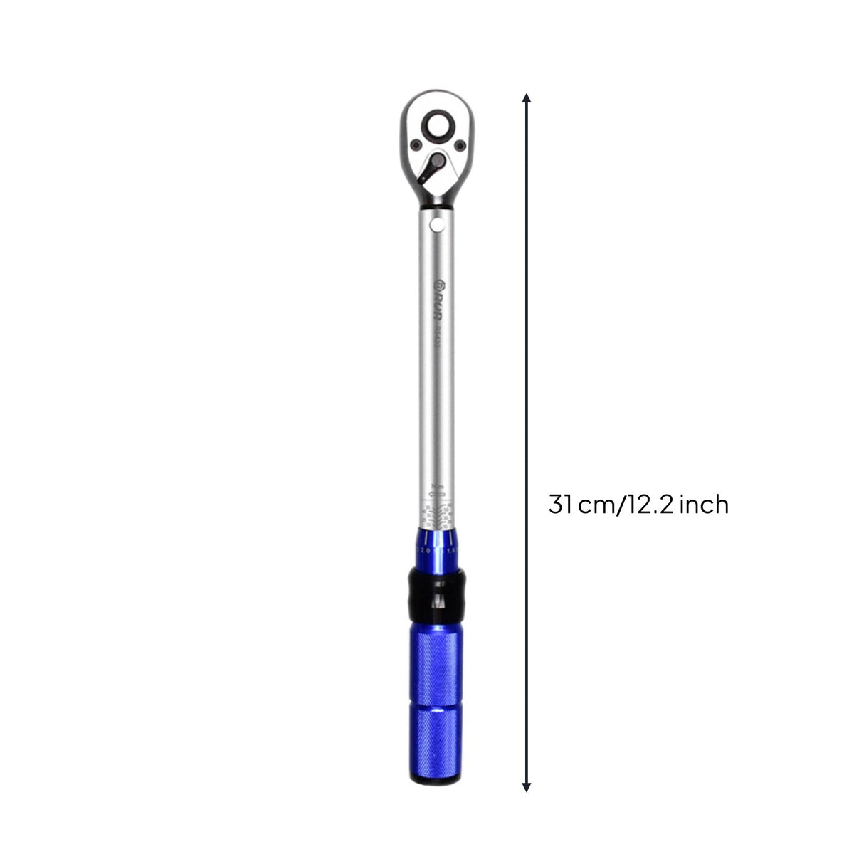 72-Tooth Ratchet Adjustable Tension Wrench Non-Slip Grip Pre-Set Tension Wrench Chrome Vanadium Steel for Mechanics, DIYers, Car Repair