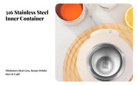 Includes Tea Infuser Large Capacity Vacuum Thermal Bottle Leak-Proof Stainless Steel Thermal Jug Keeps Hot or Cold 24 Hours for Campers, Car