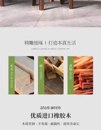 全实木小凳子家用餐凳高脚方凳矮凳可叠放客厅餐桌凳子圆凳木板凳