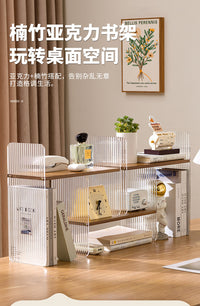 桌上书架桌面置物架办公桌收纳餐桌宿舍书桌多层小层架工位分层柜