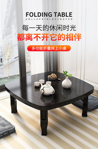 折叠桌子家用暖桌吃饭炕桌地桌榻榻米飘窗茶几炕几折叠饭桌小桌子