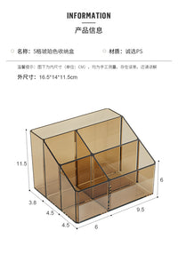 桌面电视机空调遥控器收纳盒创意客厅茶几多功能置物架分格整理盒