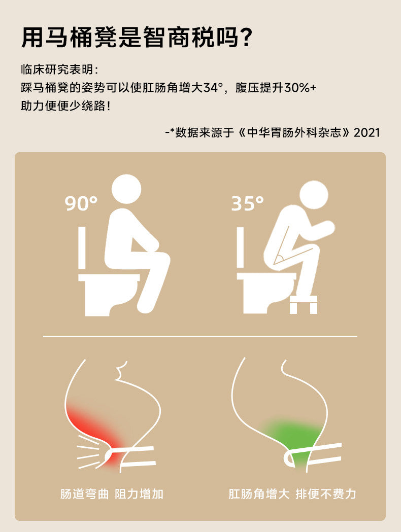 厕所马桶脚凳蹲坑神器儿童成人卫生间拉屎脚踩凳塑料搁脚凳脚踏凳