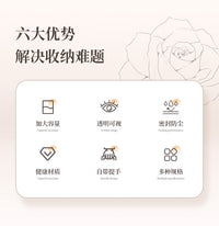 透明收纳箱收纳盒储物盒家用手提衣服玩具零食车载塑料整理箱加厚