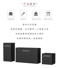 铁艺花箱户外组合不锈钢花槽长条隔断围栏阳台花槽花架种植箱花坛