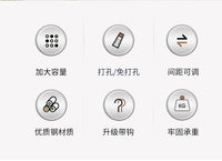 大尺寸锅盖架神器壁挂式免打孔放置厨房菜板砧板蒸锅盖收纳置物架