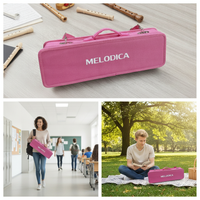 Melodica Carrying Case for 32/37 Key Instruments, EVA Hard Shell Storage Bag, Universal Fit for JDR Swan DHS Melodicas