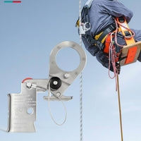 Stainless Steel Rope Grab Detachable Design Rope Fall Arrester Easy to Use Gear for Window Cleaners