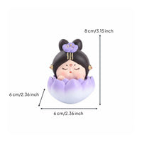 Desktop Mini Statue Cute Cartoon Figure Kawaii Character Ornament for Collectors, Teens, Kids, Shelf Display, Car Dashboard