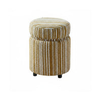 Vintage Design Round Pouf Multi-Functional Round Floral Pouf Comfortably Padded Household Furniture Sturdy Construction for Homeowners, Families, Living Room, Vanity, Bedroom, Entryway