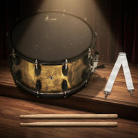 10-Lug 14 Inch Snare Drum Marbled Finish Poplar Snare Drum Drumsticks Included Percussion Instrument