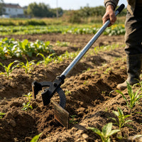Weed Root Remover with Light Gray Tubular Shaft Long Handle Extracteur for Agricultural Garden Field