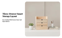 Space-Saving desktop Cabinet with Drawers Large Capacity Multi-Drawer Storage Box Sturdy and long-lasting Desktop Organizer Elegant Design for Students, Professionals, Adults, Study Room, Dressing Table, Countertop, Bedroom