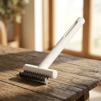 Cat Brush and Dog Brush for Professional Dog Grooming, Stainless Steel Detangling Comb with T-Shaped Handle, Pet Hair Removal Undercoat Rake