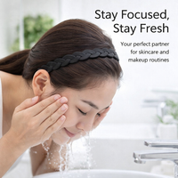 Face Washing Headband for Makeup Application, Non-Slip Toothed for Adults, Wavy Band with for Summer Skincare Resin Hairband for Women